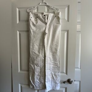 Talbots White Straight-Leg Jeans